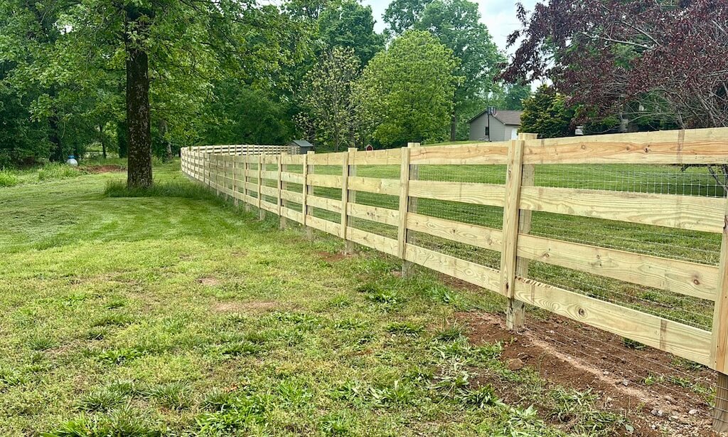four board Horse fence